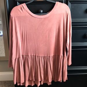loose peplum shirt